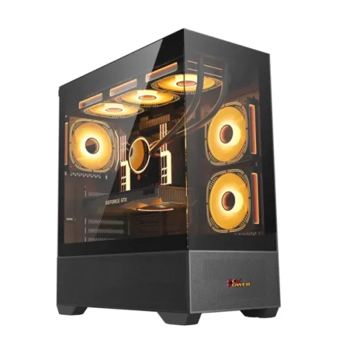 PC Power ICE TOWER BK Mid-Tower Desktop Casing